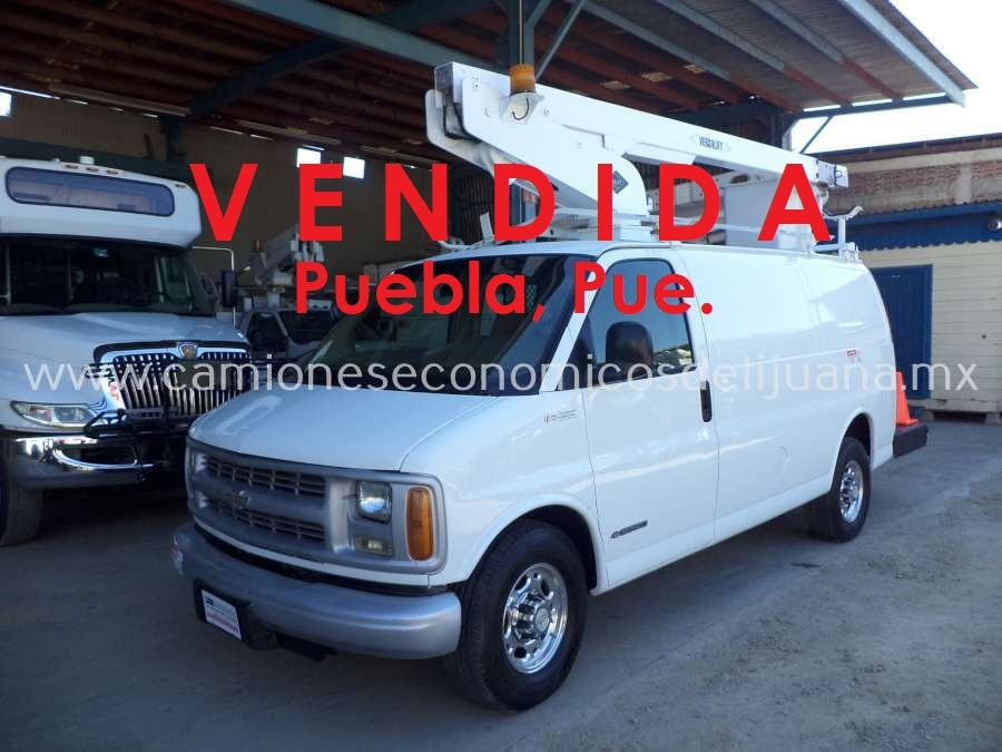 1998 CHEVROLET EXPRESS 3500  GRUA CANASTILLA DE  34 PIES